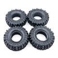1.9" Rubber Car Wheel Tires For Axial Scx10 4wd D90 Tf2 Trx-4 Rc 1/10