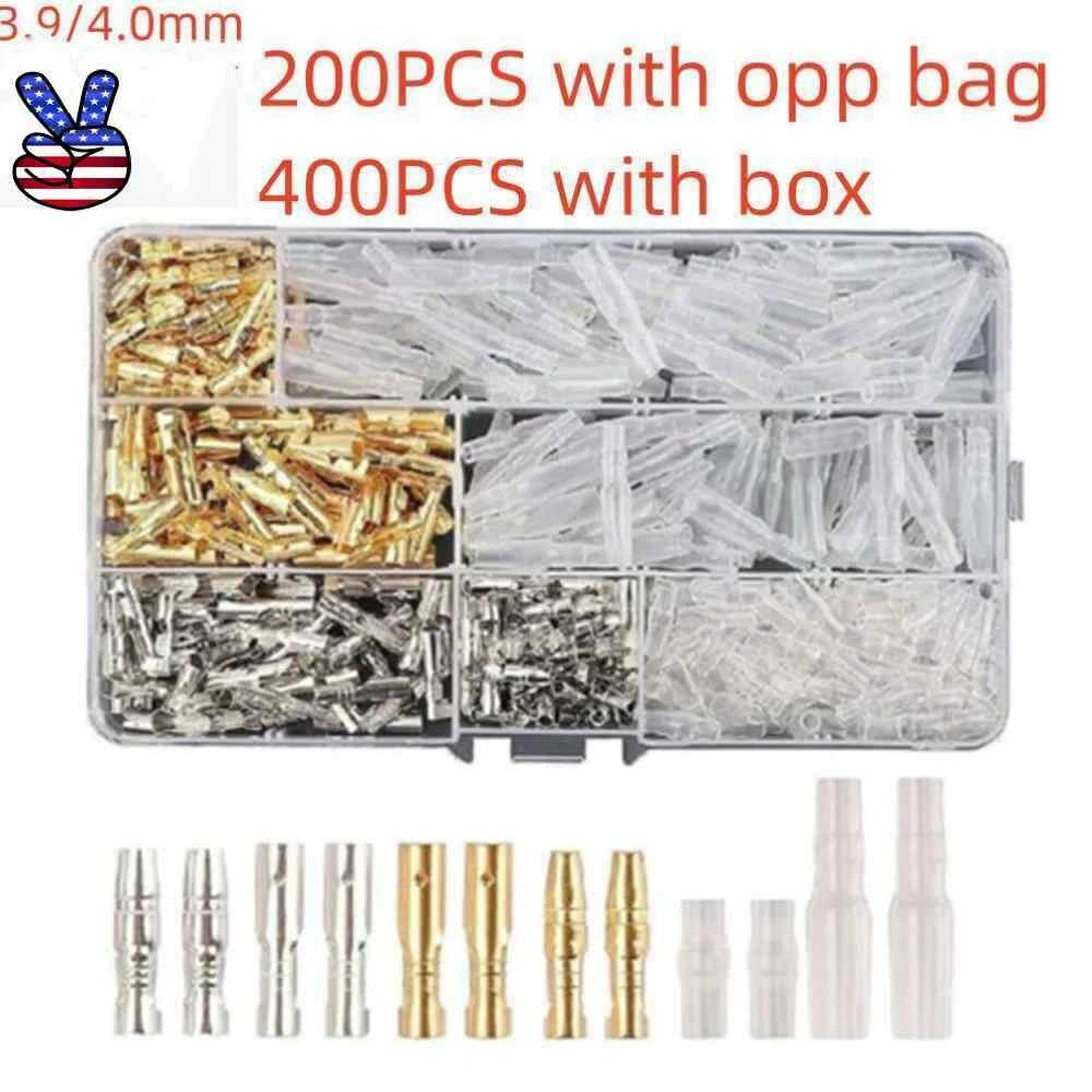 Car Motorcycle Brass Bullet Connectors Male&female Wire Terminals 200