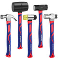 Workpro 5PC Hammer Set 16oz Claw Mallet Sledge Hammer