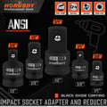 5pc Air Impact Socket Adapter Reducer Set Ratchet 1/4 3/8 1/2 by Unbranded