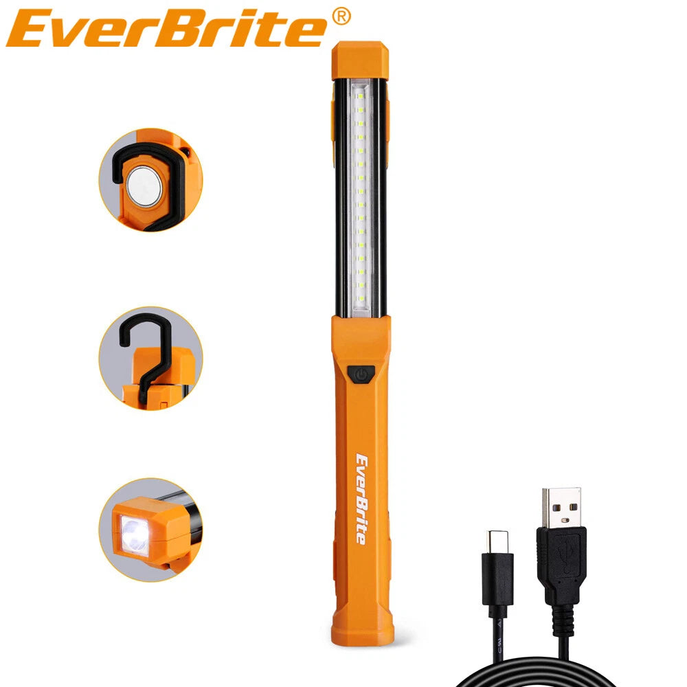 Everbrite 1000lm Led Work Light Rechargeable Work Light 4 Modes W/usb