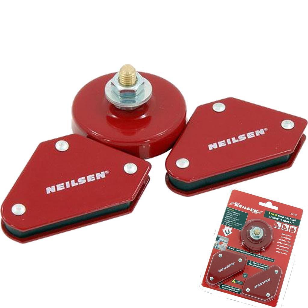 Neilsen 3pc Mini Welding Magnet Angle Holder Set by Neilsen