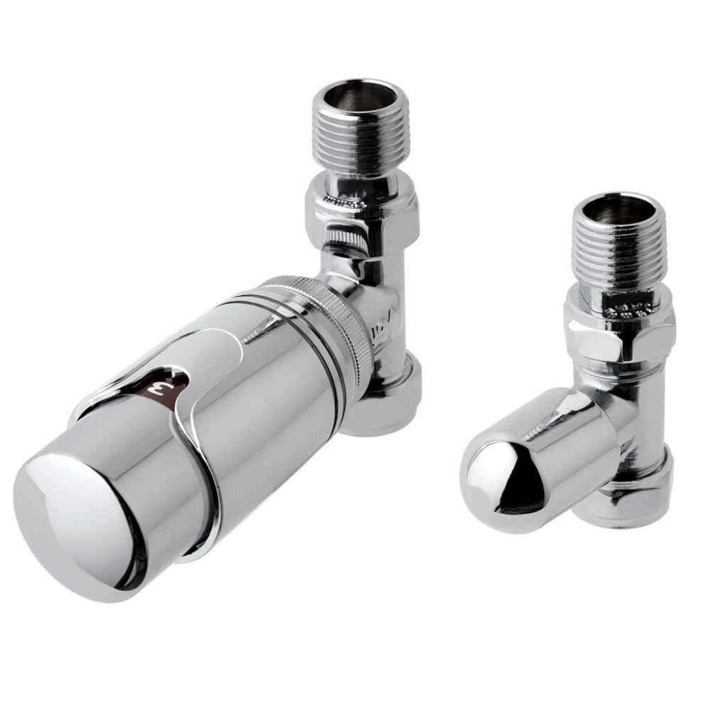 Eastbrook Biava 15mm Straight TRV & Lockshield Valve