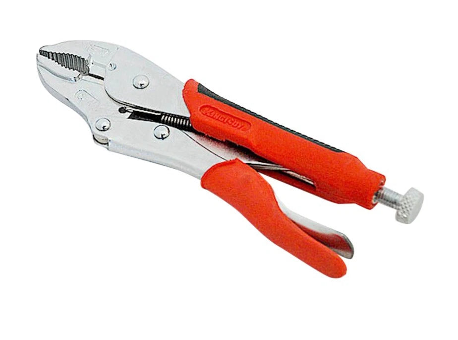 10'' Cr-v Vice Grip Locking Pliers Curve Jaw Welding Clamp Rubber