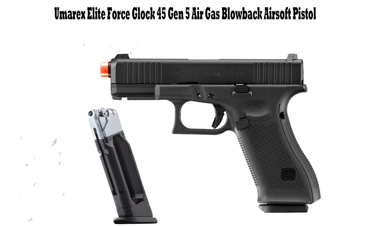 Glock 45 Gen 5 Co2 Gas Blowback Airsoft Pistol Bb Gun 1:1 By Umarex