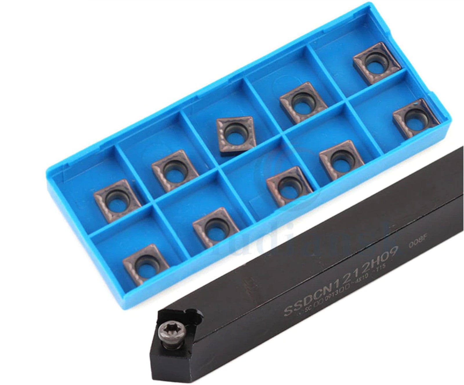 CNC Lathe Tool Holder 16mm Square Shank Ssdcn1616h09 And 10pc Scmt09t3