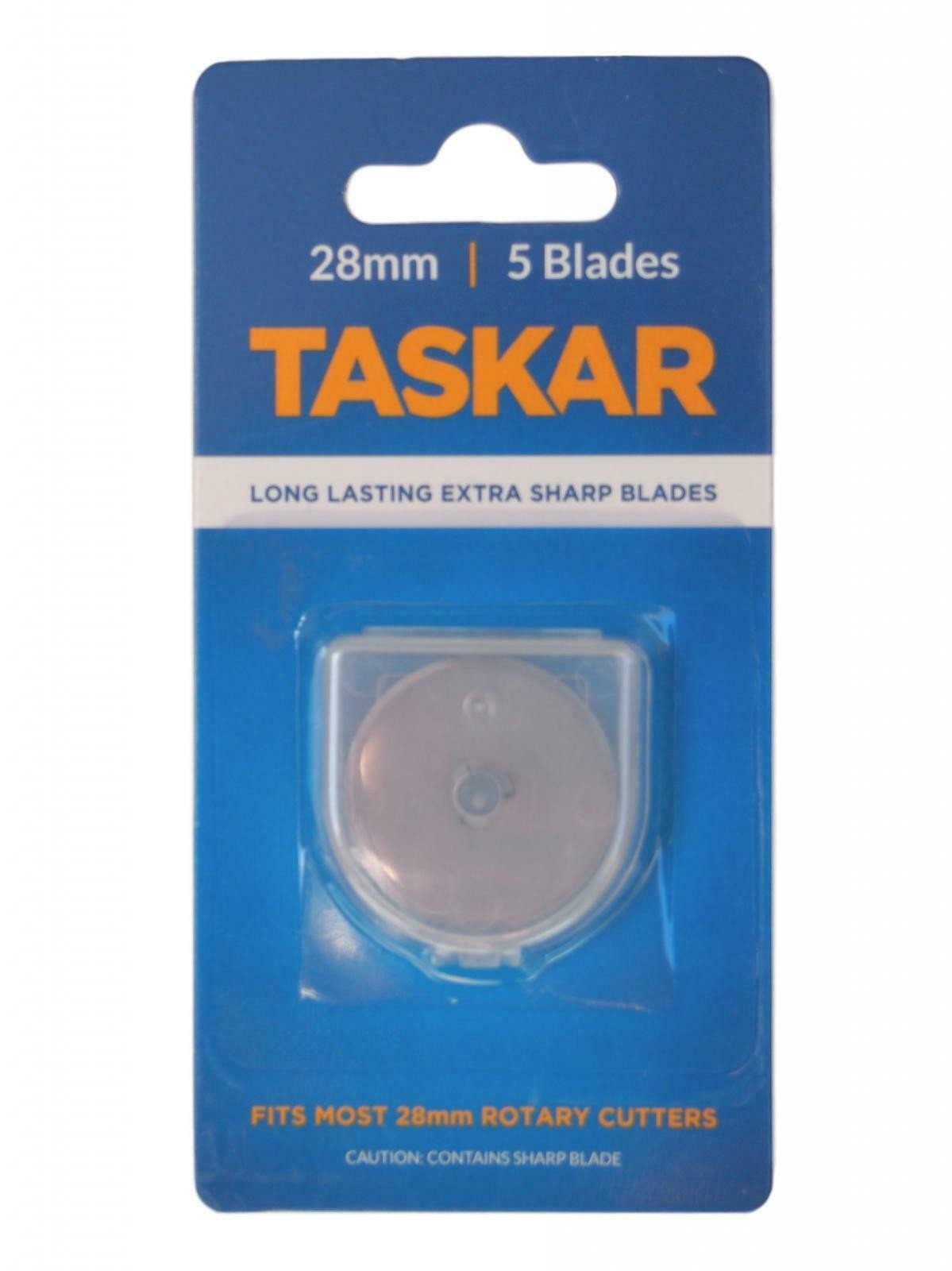 Taskar 28mm Rotary Cutter Blades - 5 Pack
