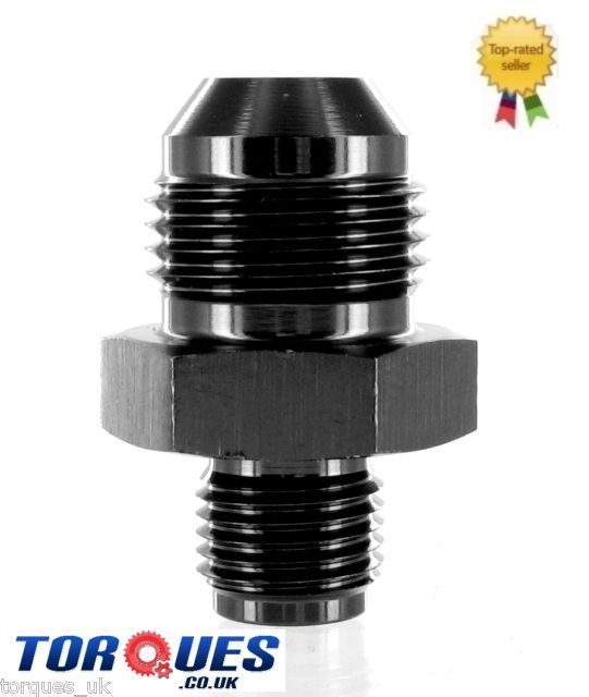 AN -10 (10AN JIC AN10) to 5/8" x 18 UNF Straight Adapter In Black