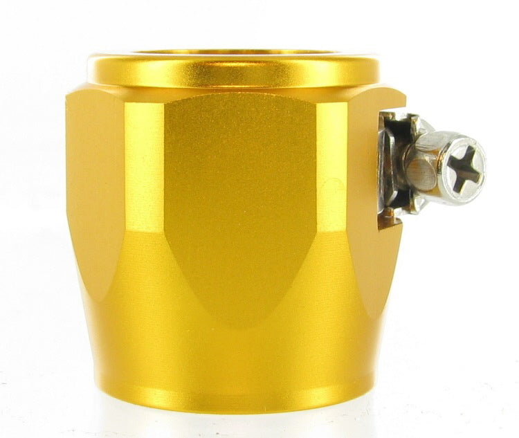 An -6 (an6) 12.5mm Gold Ptfe Fuel Oil Water Hose Clamp Finisher