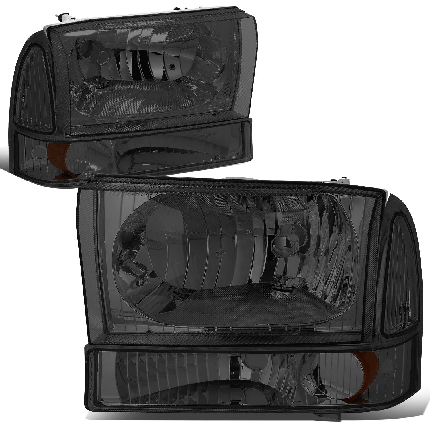 Fit 1999-2004 Ford Super Duty Pair Smoked Housing | Built Supply Co