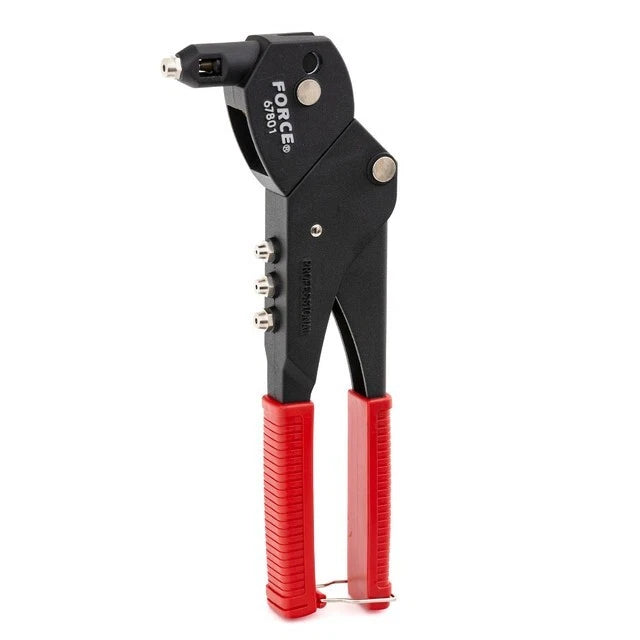 Force 67801 Swivel Head Riveter Gun Rivet Pliers Suits 1/8" To 3/16"