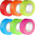 6 Pack Assorted Colors Flagging Marking Tape 1''X 600 Ft Non Adhesive