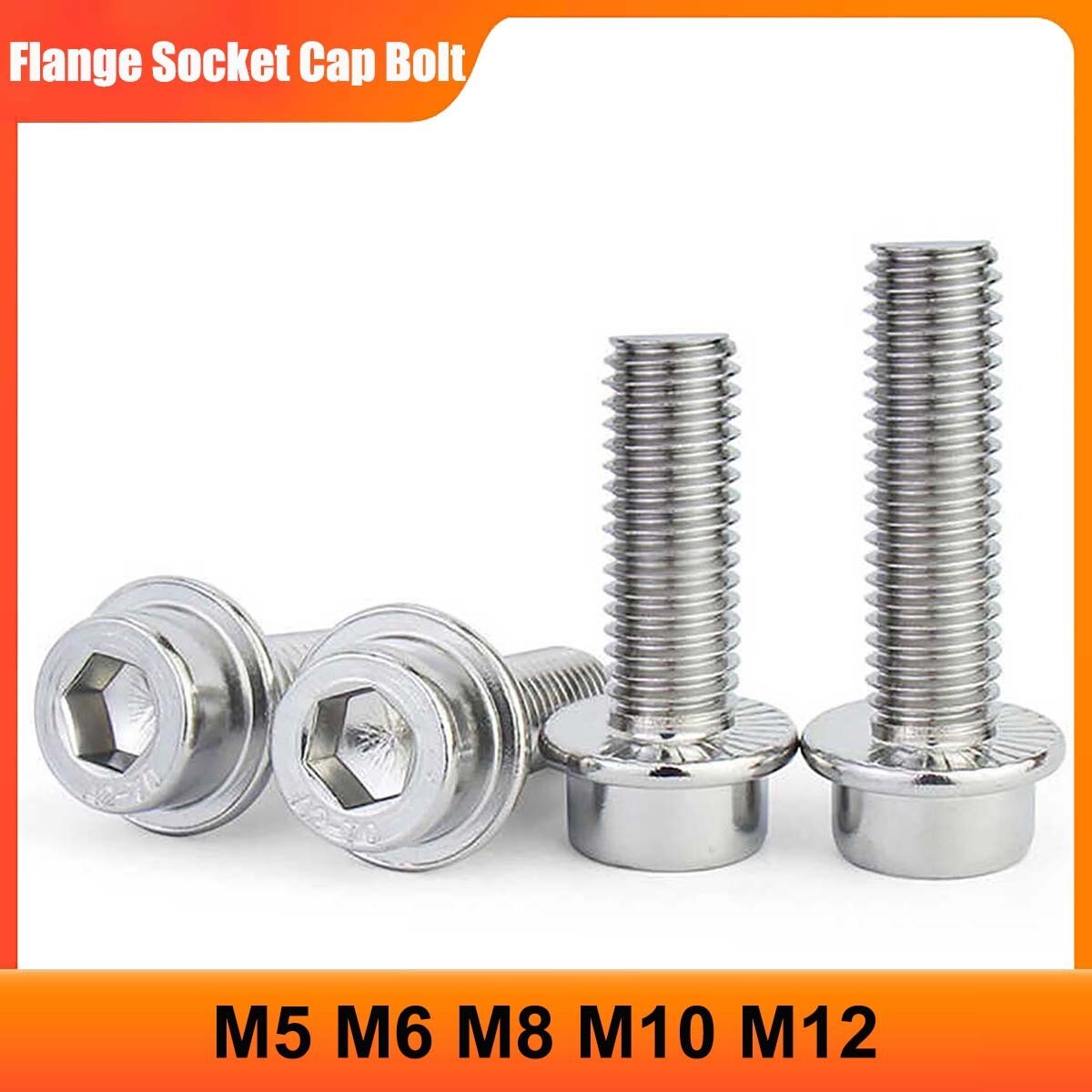 Flanged Allen Bolts A2 Stainless Steel M5-M12