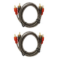 Durable Rca Cables 2 Channel Twisted 4ft Audio Interconnect Amp Cable