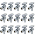 XFITTING 1/2" Pex x 3/8" OD Angle Stop Valve 15 Pack