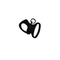 Mini Fixed Snap Shackle Matte Black Coated Quick Release, 600 Lb