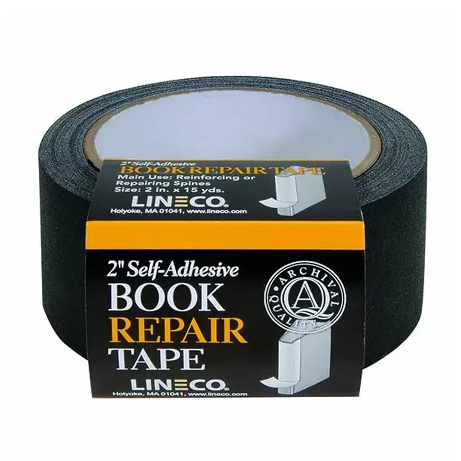 Lineco Book Repair Tape 5CM X 4.5m Self Adhesive Black