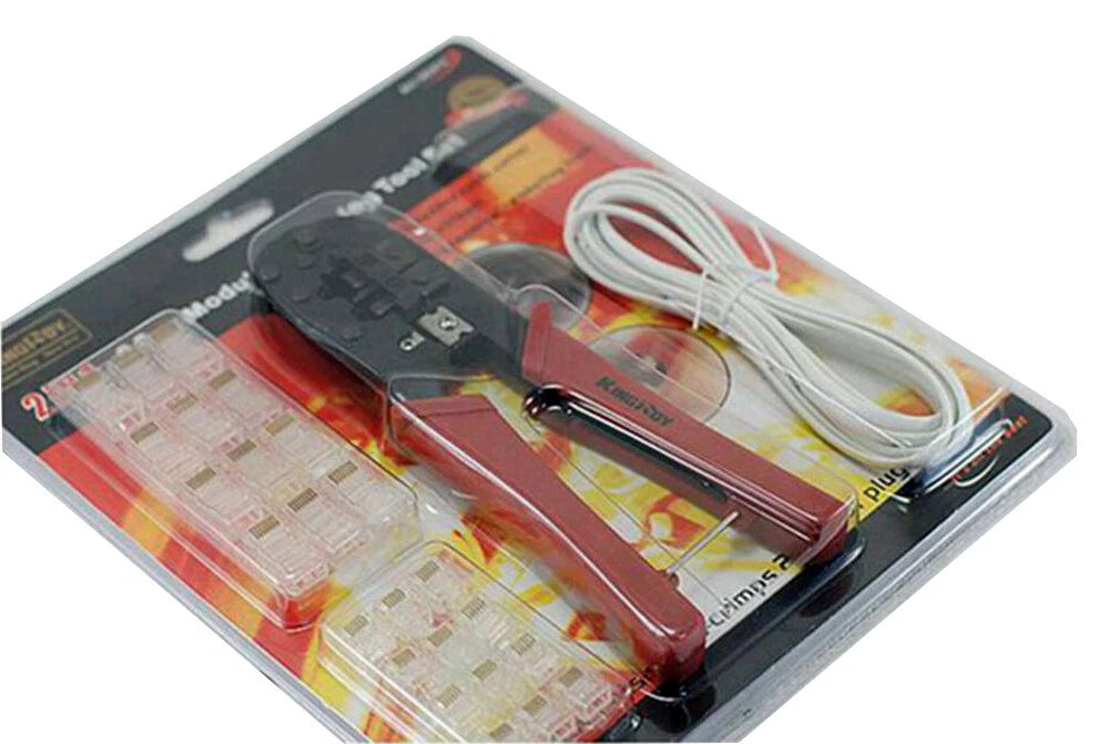 2-in-1 Modular Network Crimping Tool Set Wire Stripper With Modular