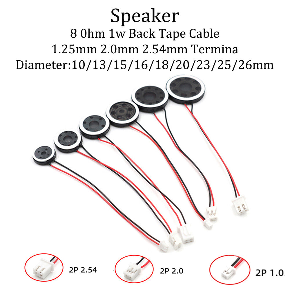 Round Speaker 8ohm 1W Plastic Speaker