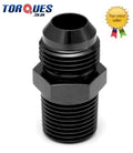 AN -16 (AN16 JIC-16 AN 16) to 3/4" NPT Straight Adapter Black
