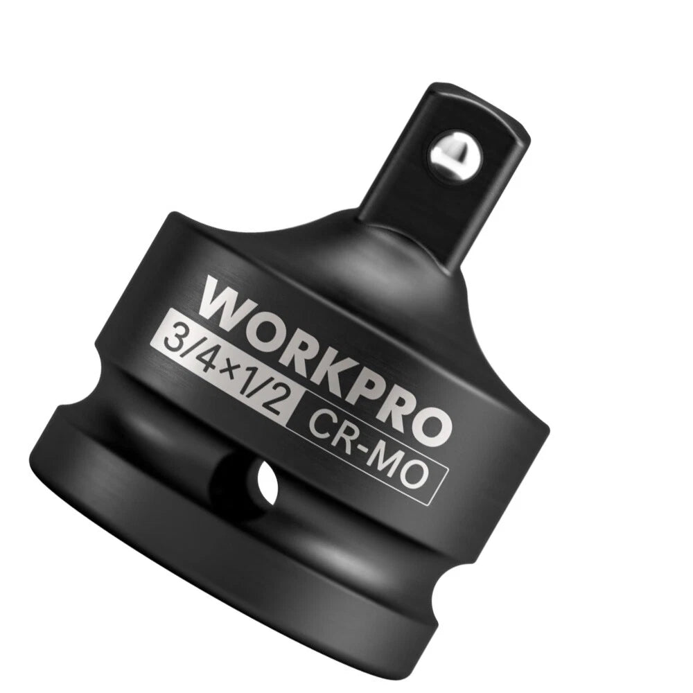 WORKPRO Impact Socket Adapter 3/4" F to 1/2" M Cr-Mo Steel Socket Adapter Set US