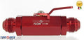 An -10 (an10 Jic -10 an 10 7/8" Unf ) Red Aluminium Inline Shut Off