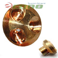 3 Way 1/4" Air Divider Manifold 4 Compressors Couplers Inlet/outlets