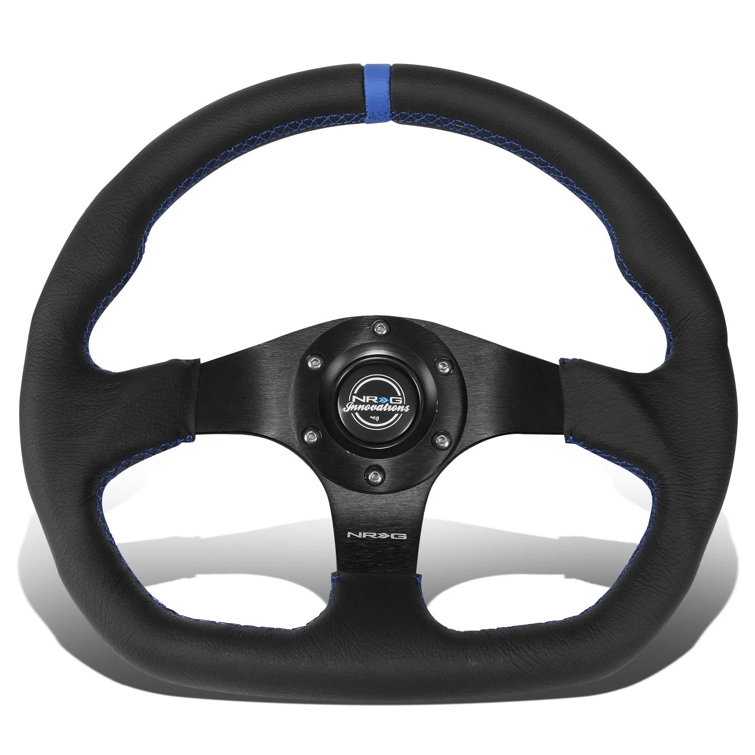 Nrg Innovation 320mm Flat Bottom Leather Handle | Built Supply Co