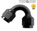 AN -6 (AN6 -06 JIC) 150 Degree Female to Female Adapter In Black