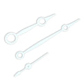 Silver Watches Hands Needles Pins For Eat 6497 6498 Parnis St36 P176