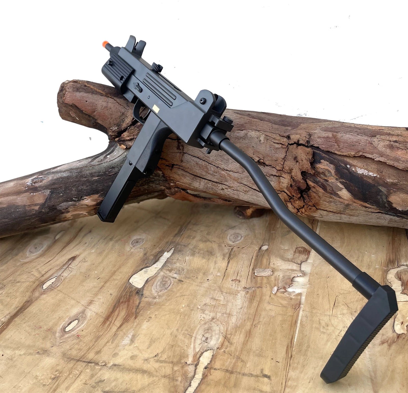 Hfc Full Auto Type 77 Gas Blowback Airsoft Pistol Smg W/folding Stock