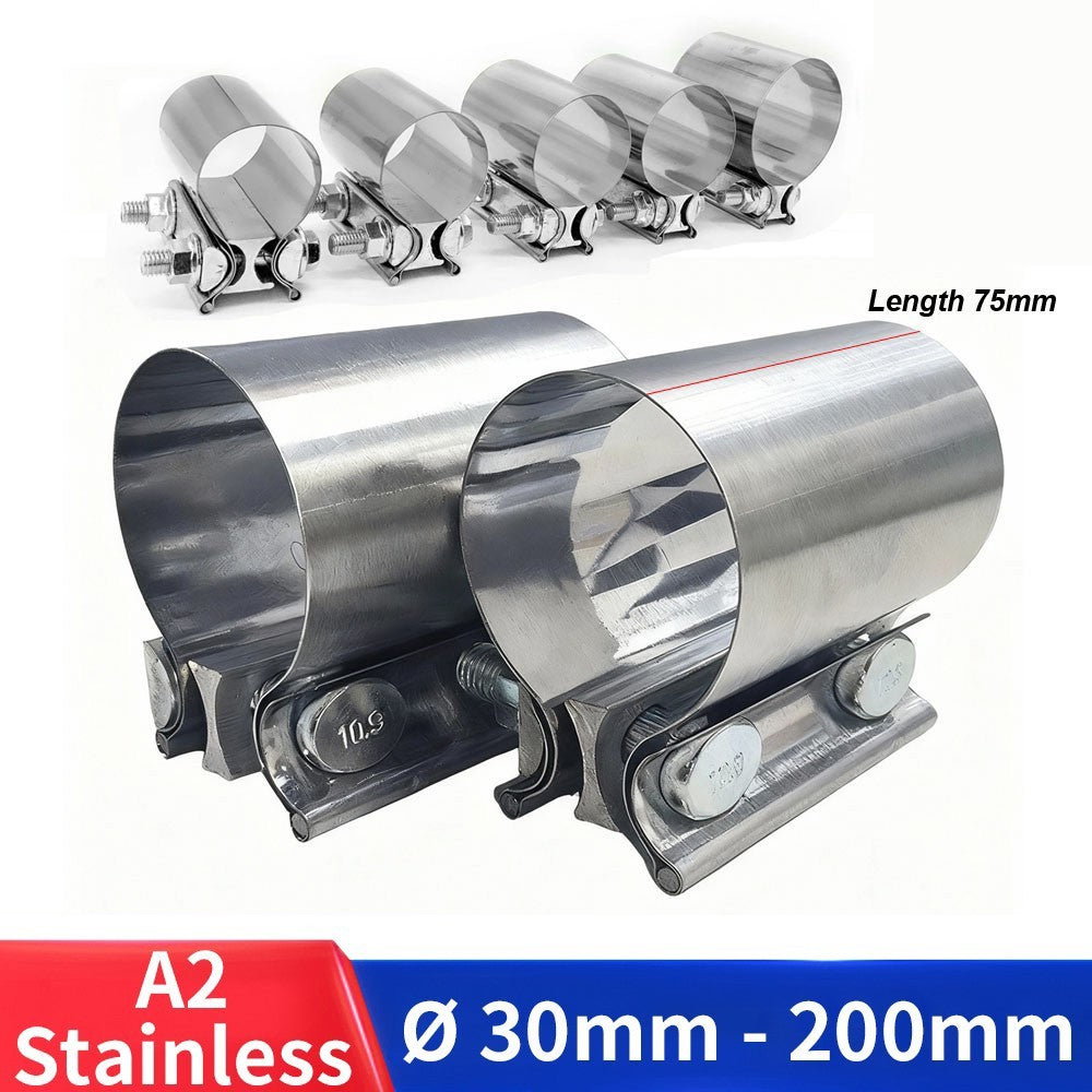 Exhaust Joint Band Clamp 30mm-200mm Stainless Steel