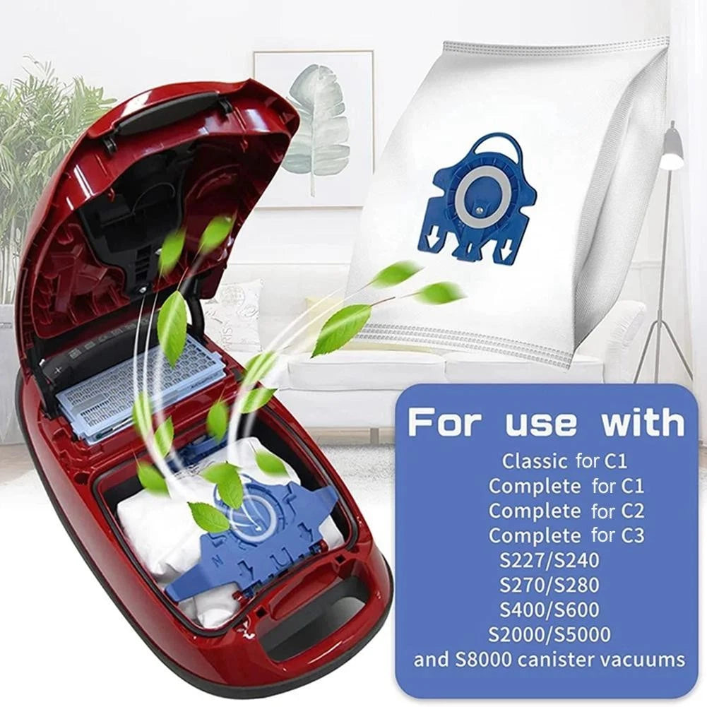 Pack Of Ten Dust Bags Compatible With A Range Of For Miele Vacuums