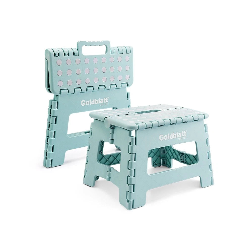 Goldblatt 8.5" Folding Step Stool Lightweight Heavy-Duty Plastic Portable Stools