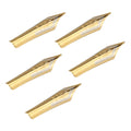 Replacement Fountain Pen Nibs 0.5mm Medium Fine Nib Iridium Tip Gold