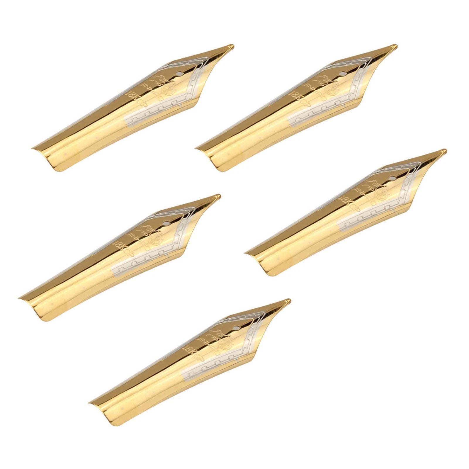 Replacement Fountain Pen Nibs 0.5mm Medium Fine Nib Iridium Tip Gold