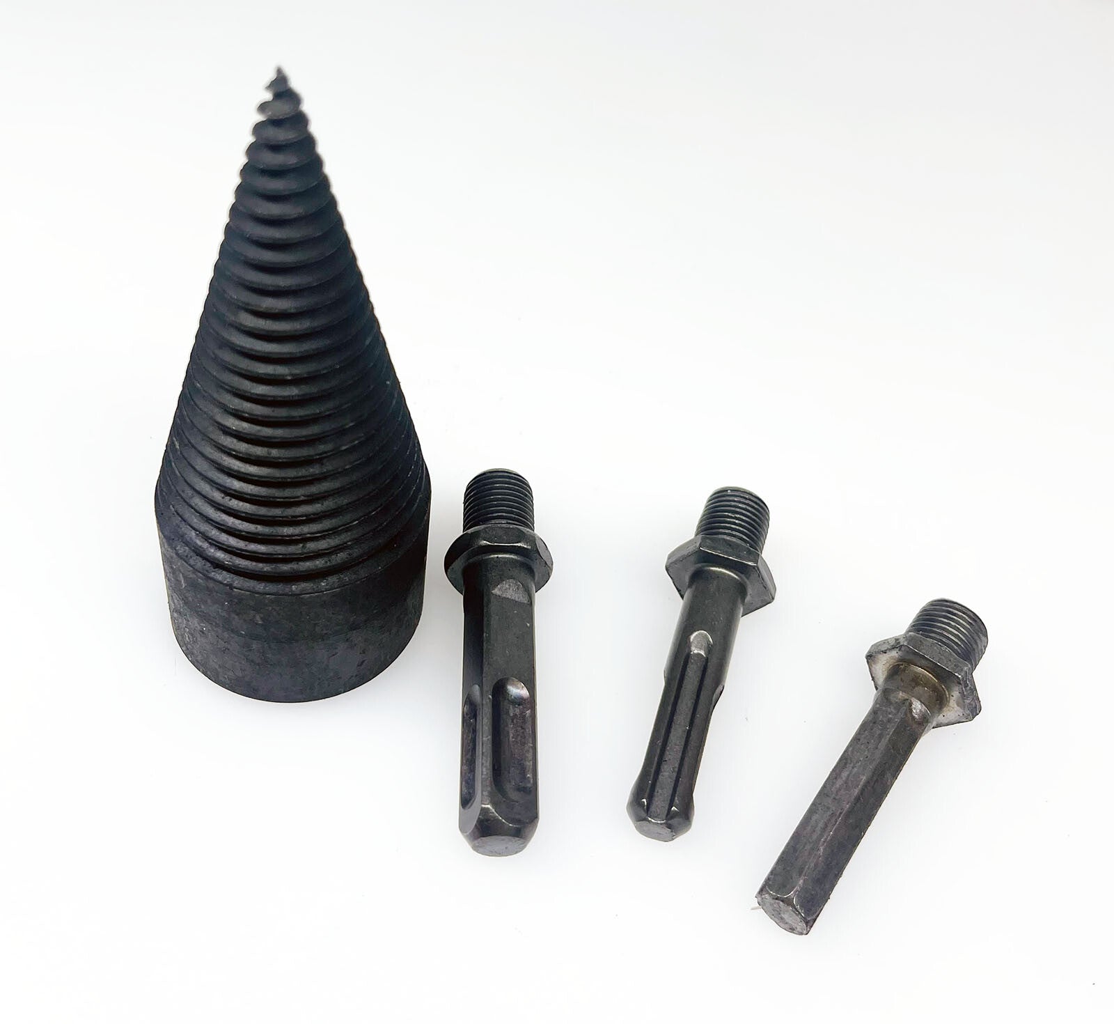 Log Wood Splitter Firewood Breaker Drill Bit Screw Cone Driver Fit Hex SDS Plus