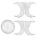 Durable Diy Silicone Resin Casting Mold Round End Table Shelf Stand