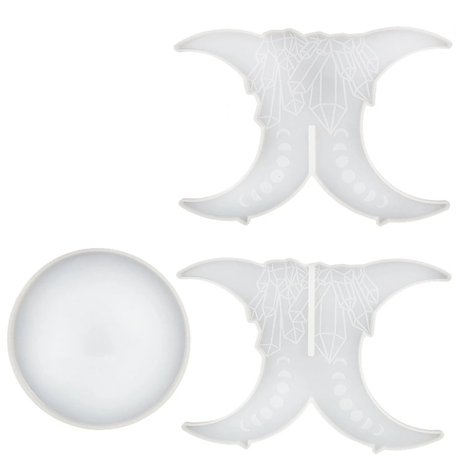 Durable Diy Silicone Resin Casting Mold Round End Table Shelf Stand