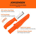 Jorgensen 2-in-1 Wood Chisel Knife Sk5 Carbon Steel Blade W/sheath