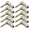 1/4 Ts Right Angle Mono Phone Plug Gold-plated Connectors For Pure