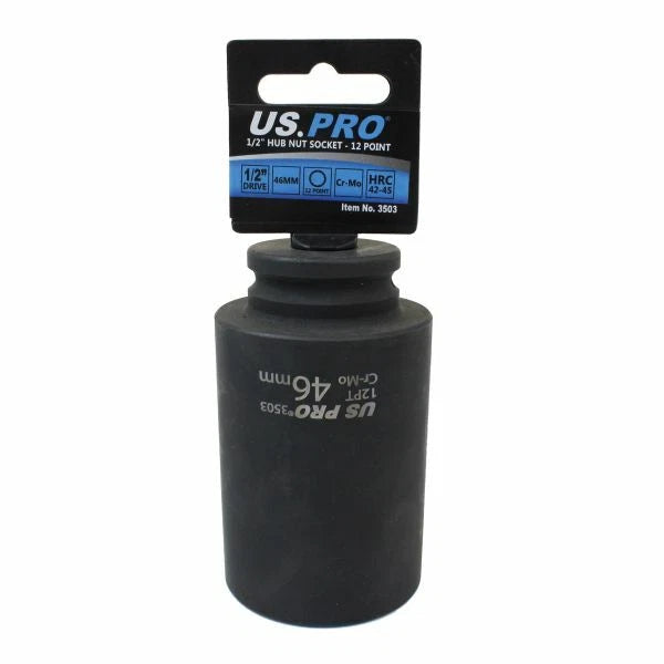 46mm Hub Socket Deep Impact Socket 1/2 Dr 12pt Cr-mo 12 Point Axle