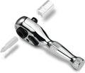 Duratech 1/4-inch Stubby Ratchet Wrench Socket & Bit Driver 72tooth