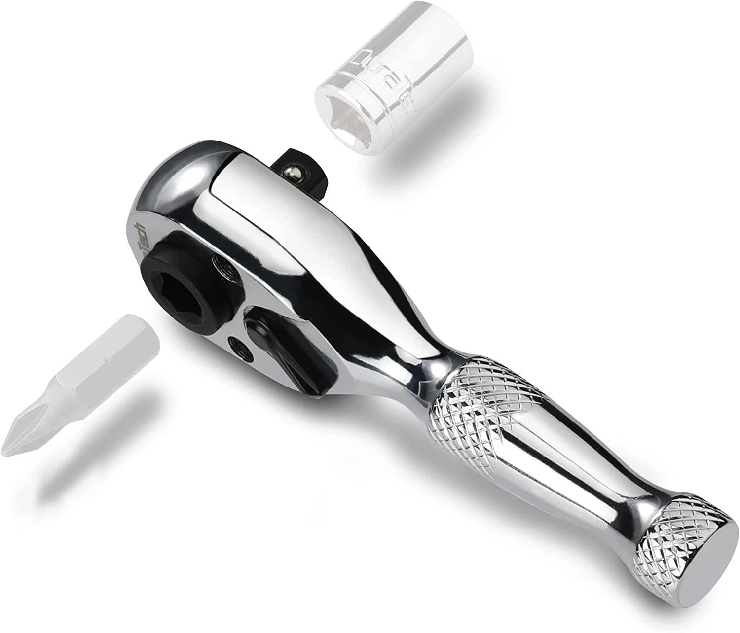 Duratech 1/4-inch Stubby Ratchet Wrench Socket & Bit Driver 72tooth