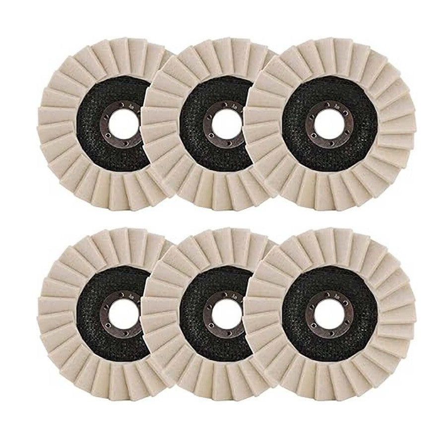 115MM Wool Felt Flap Disc Metal working Polishing Buffing Wheel For