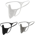 Mens Lowrise Ice Silk Thong Underwear Quick Dry Breathable Mesh T