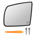 Left Side View Mirror Glass Heated w/ Backing Plate For Toyota Sequoia Tundra