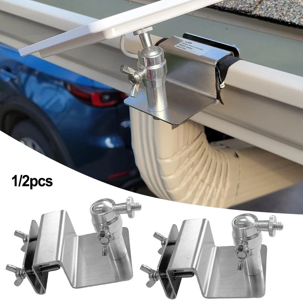 Solar Panel Gutter Mount Adjustable Bracket For Eufy And For Arlo