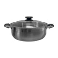 High Quality Stainless Steel Low Pot 12 Quart Lid Capsule Base