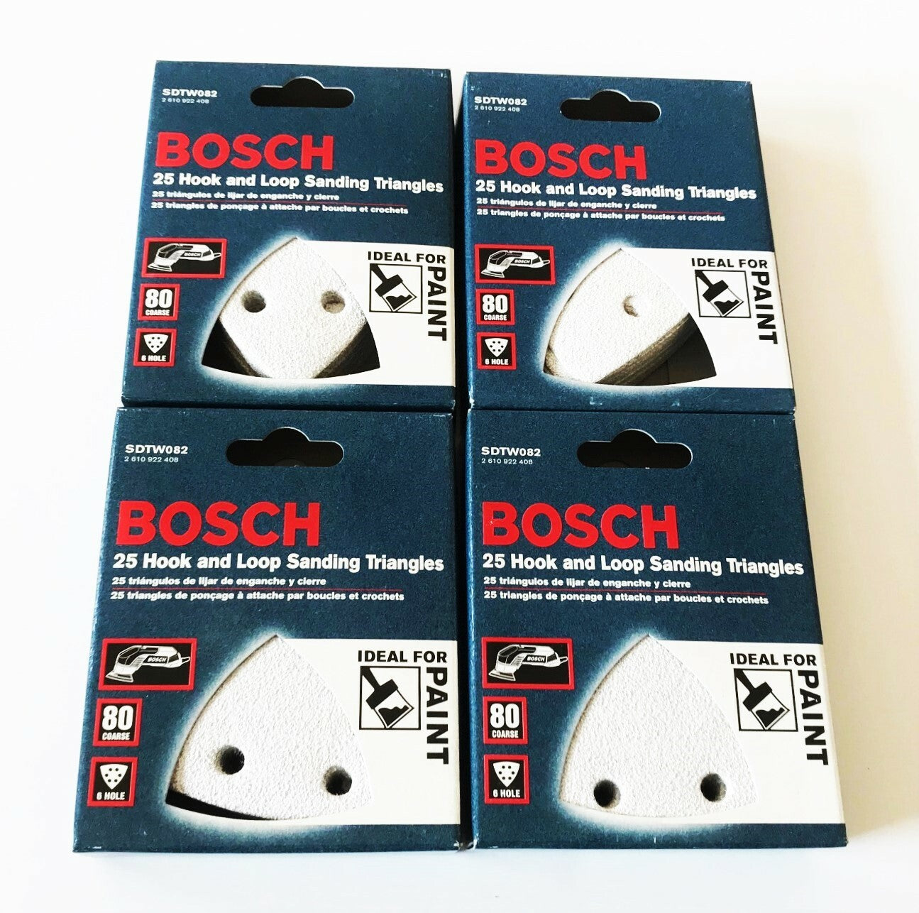 100 Sanding Triangle Discs 80 Grit